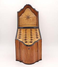 Inlaid Satinwood Cutlery Box England circa 1820 - 4008083