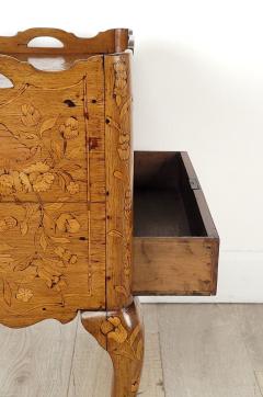 Inlaid Side Table with One Drawer France circa 1790 - 3954555