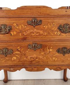 Inlaid Side Table with One Drawer France circa 1790 - 3954563