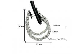 Inside Out Round Diamond Hoop Earrings DR 34PCS 3 57CTW SKU ND1199 1 - 3597097