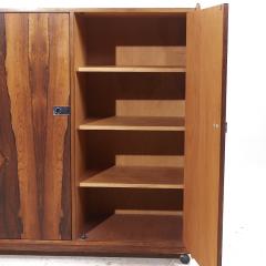 Intercontinental Design Mid Century Rosewood and Chrome Armoire Dresser - 4033747