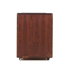 Intercontinental Design Rosewood and Chrome Lowboy Dresser - 3838225