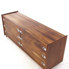 Intercontinental Design Rosewood and Chrome Lowboy Dresser - 3838228