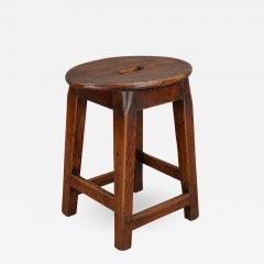 Interesting 18th Century Elm Stool - 1132329