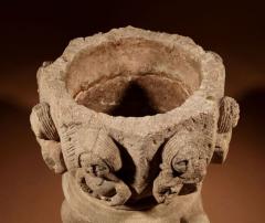 Interesting Antique Early Limestone Holy water Font - 3264709