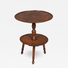 Interesting Georgian Oak Dumb waiter or Cricket Table - 994915