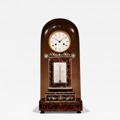 Interesting beautiful and rare French Pendule Mantel Clock with Thermometer - 3281459