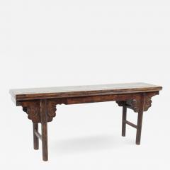 Interior Crafts Mid Century Antiqued Wood Bench - 2584338