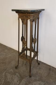 Intricate French Gilt Pedestal Table 19th C  - 4522105