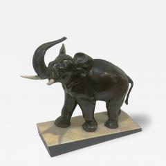 Ir n e Rochard Art Nouveau Period Ir n e Rochard Bronze Elephant Sculpture France circa 1920 - 4690837