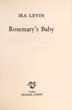 Ira LEVIN Rosemarys Baby by Ira LEVIN - 3913934