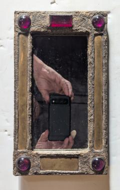 Irena Jaworska Irena Jaworska Brutalist Jewled Mirror - 4338035