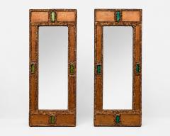 Irena Jaworska Pair of mirrors by Irena Jaworska Paris France circa 1960 - 4709130