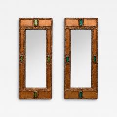 Irena Jaworska Pair of mirrors by Irena Jaworska Paris France circa 1960 - 4714401