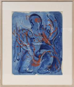 Irene Rice Pereira Abstract Figure in Blue  - 4794110