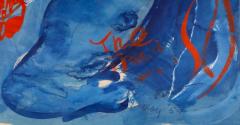 Irene Rice Pereira Abstract Figure in Blue  - 4794111