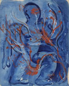 Irene Rice Pereira Abstract Figure in Blue  - 4794112