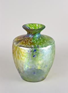 Iridescent Art Nouveau Glass Vase Attributed To Fritz Heckert Bohemia ca 1905 - 3427728