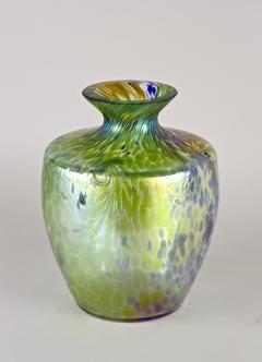 Iridescent Art Nouveau Glass Vase Attributed To Fritz Heckert Bohemia ca 1905 - 3427731