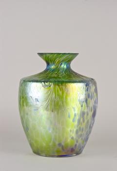 Iridescent Art Nouveau Glass Vase Attributed To Fritz Heckert Bohemia ca 1905 - 3427732