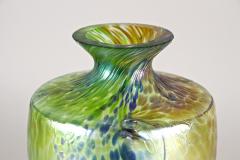Iridescent Art Nouveau Glass Vase Attributed To Fritz Heckert Bohemia ca 1905 - 3427735