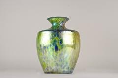 Iridescent Art Nouveau Glass Vase Attributed To Fritz Heckert Bohemia ca 1905 - 3427736