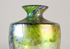 Iridescent Art Nouveau Glass Vase Attributed To Fritz Heckert Bohemia ca 1905 - 3427737