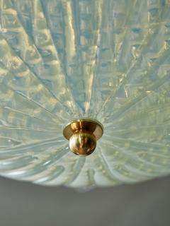 Iridescent Murano Glass Leaf Flush Mount - 4730751