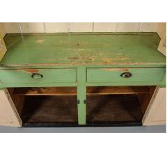 Irish 19th Century Painted Pine Pot Board Dresser - 1931554