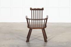 Irish 19thC Vernacular Oak Elm Famine Chair - 3939720