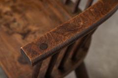 Irish 19thC Vernacular Oak Elm Famine Chair - 3939725