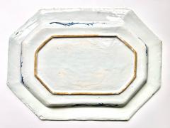 Irish Delft Blue and White Chinoiserie Platter of Massive Scale circa 1760 - 4557316