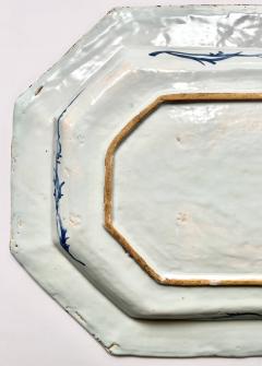 Irish Delft Blue and White Chinoiserie Platter of Massive Scale circa 1760 - 4557317