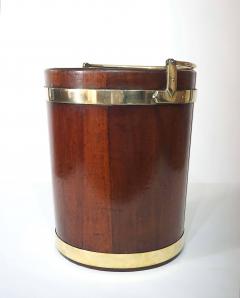 Irish George III Brass Bound Mahogany Peat or Turf Bucket c 1780 - 4343218