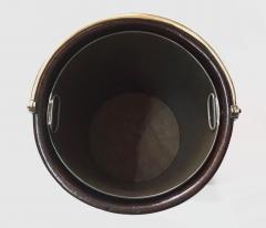 Irish George III Brass Bound Mahogany Peat or Turf Bucket c 1780 - 4343228