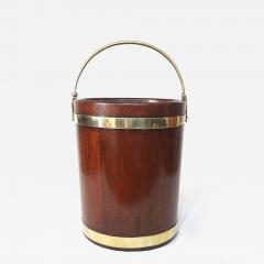 Irish George III Brass Bound Mahogany Peat or Turf Bucket c 1780 - 4344212