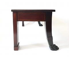 Irish George III Neoclassical Inlaid Mahogany Hall Bench circa 1805 - 4213019