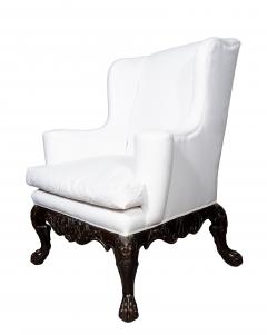 Irish Georgian Style Mahogany Wing Chair - 4645400