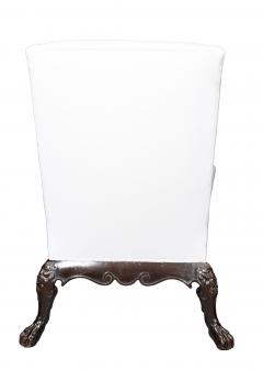 Irish Georgian Style Mahogany Wing Chair - 4645401