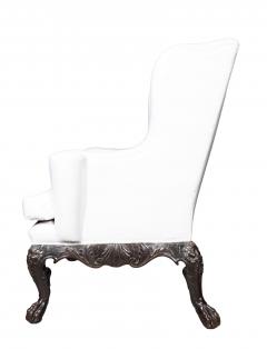 Irish Georgian Style Mahogany Wing Chair - 4645403