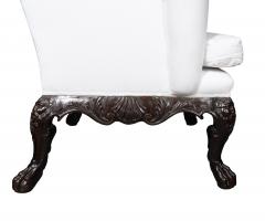 Irish Georgian Style Mahogany Wing Chair - 4645405