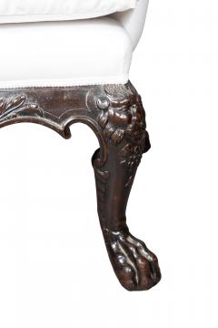 Irish Georgian Style Mahogany Wing Chair - 4645449