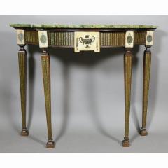 Irish Neoclassic Marble Mounted Console Table - 3740566