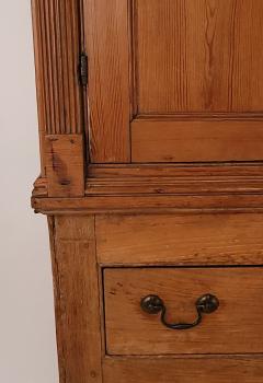 Irish Pine Two Part Georgian Cabinet circa 1820 With repairs - 3790879