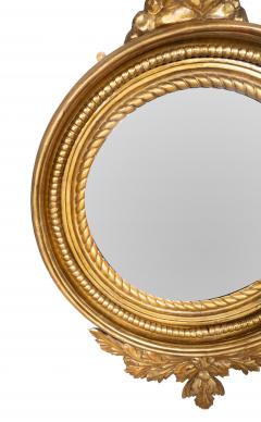 Irish Regency Giltwood Convex Mirror - 4723512