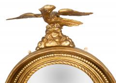Irish Regency Giltwood Convex Mirror - 4723521