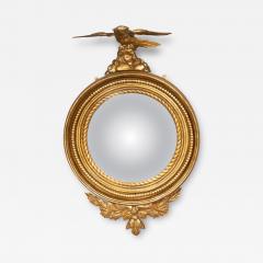 Irish Regency Giltwood Convex Mirror - 4728490