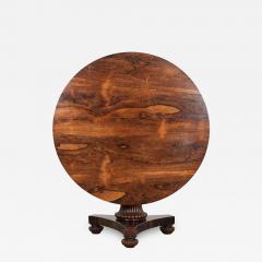 Irish Regency Rosewood Tilt Top Center Table - 1231226