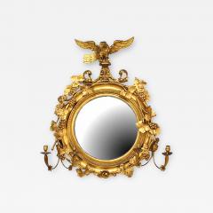 Irish Victorian Giltwood Mirror w Eagle Crest - 1408524