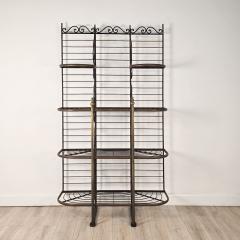Iron Brass Bakers Rack France circa 1880 - 4212216